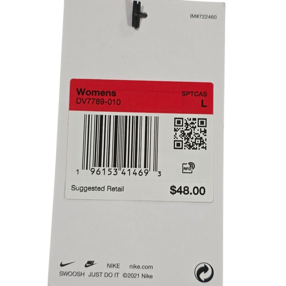 Nike Ankle Leggings Womens Black L Tight Fit High Rise Stretch Athletic Sporty - Picture 6 of 12